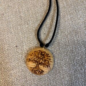 New adjustable length Wooden Tree Pendant Necklace